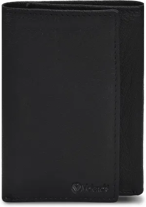 VALENCHI Leather Trifold Wallet For Men - RFID Blocking - 7 Card Slots, 2 Note Compartments & 1 ID Window - Minimalist Design, Slim Wallet - Premium, Fashionable Accessory Gifts for Men, Him