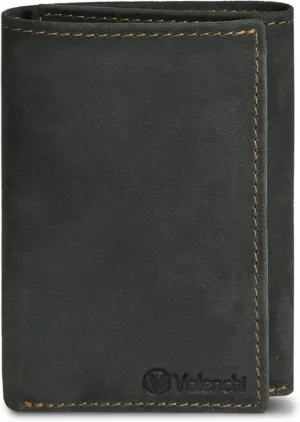 VALENCHI Leather Trifold Wallet For Men - RFID Blocking - 7 Card Slots, 2 Note Compartments & 1 ID Window - Minimalist Design, Slim Wallet - Premium, Fashionable Accessory Gifts for Men, Him