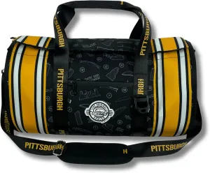 Varsity Cooler Pittsburgh Travel Party Duffel & Cooler – 30 Can Leakproof Insulated Tote Bag, Waterproof Soft compartment for Tailgating, Golf, Beach, Carry-On Luggage & Outdoor Sports