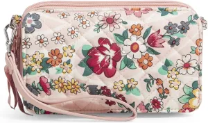 Vera Bradley Women's Cotton All in One Crossbody Purse with RFID Protection