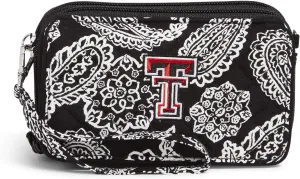 Vera Bradley Women's Cotton Collegiate All in One Crossbody Purse with RFID Protection (Multiple Teams Available)