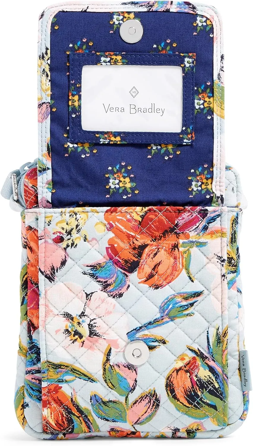Vera Bradley Women's Cotton Mini Hipster Crossbody Purse with RFID Protection
