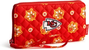 Vera Bradley Women's Cotton NFL Front Zip Wristlet (Multiple Teams Available)