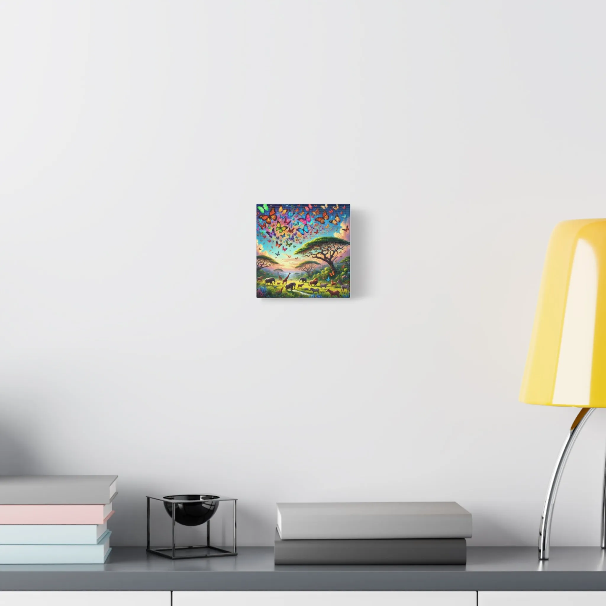 Vibrant Animal Paradise Canvas Art - Nature & Butterfly Wall Décor, Gifts for friends, Gifts for love ones, Home decoration, Office decoration