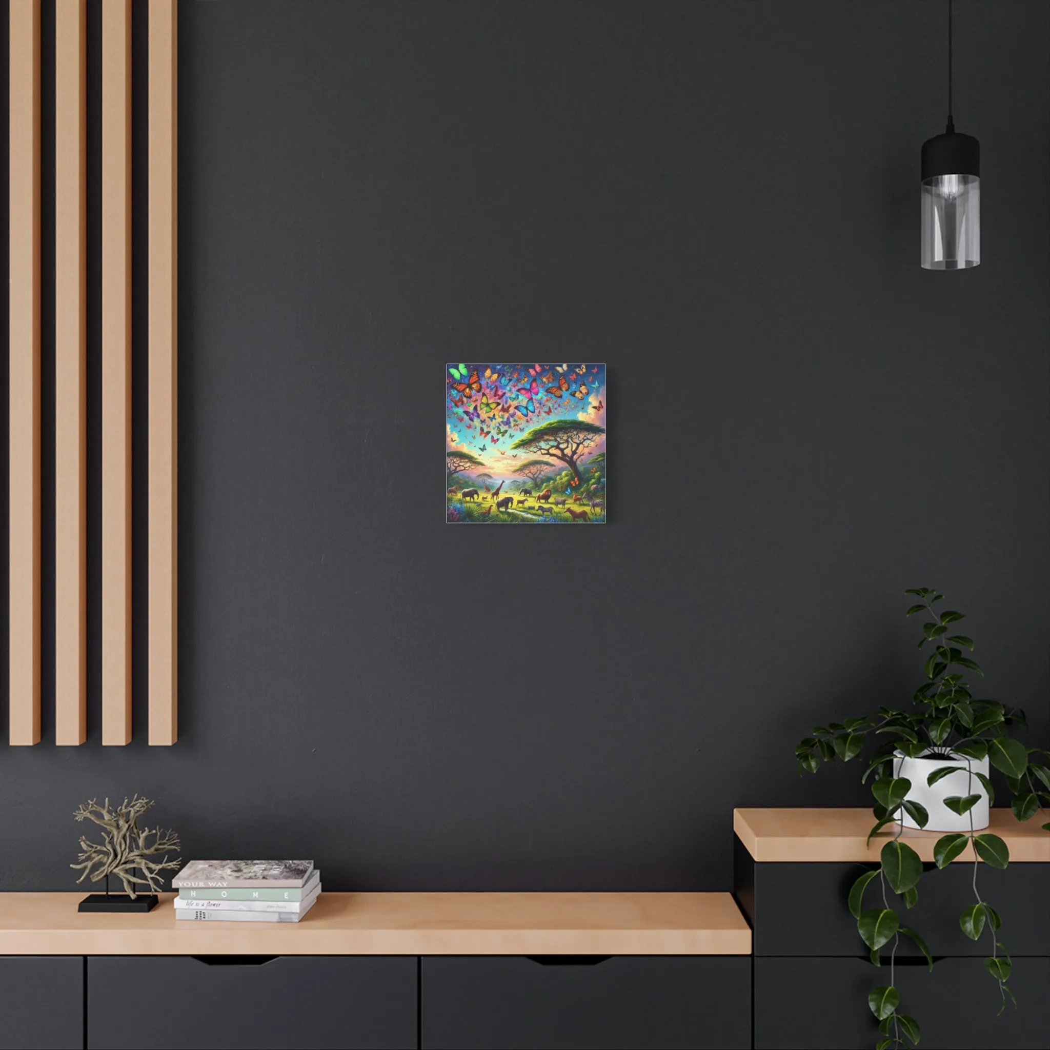 Vibrant Animal Paradise Canvas Art - Nature & Butterfly Wall Décor, Gifts for friends, Gifts for love ones, Home decoration, Office decoration