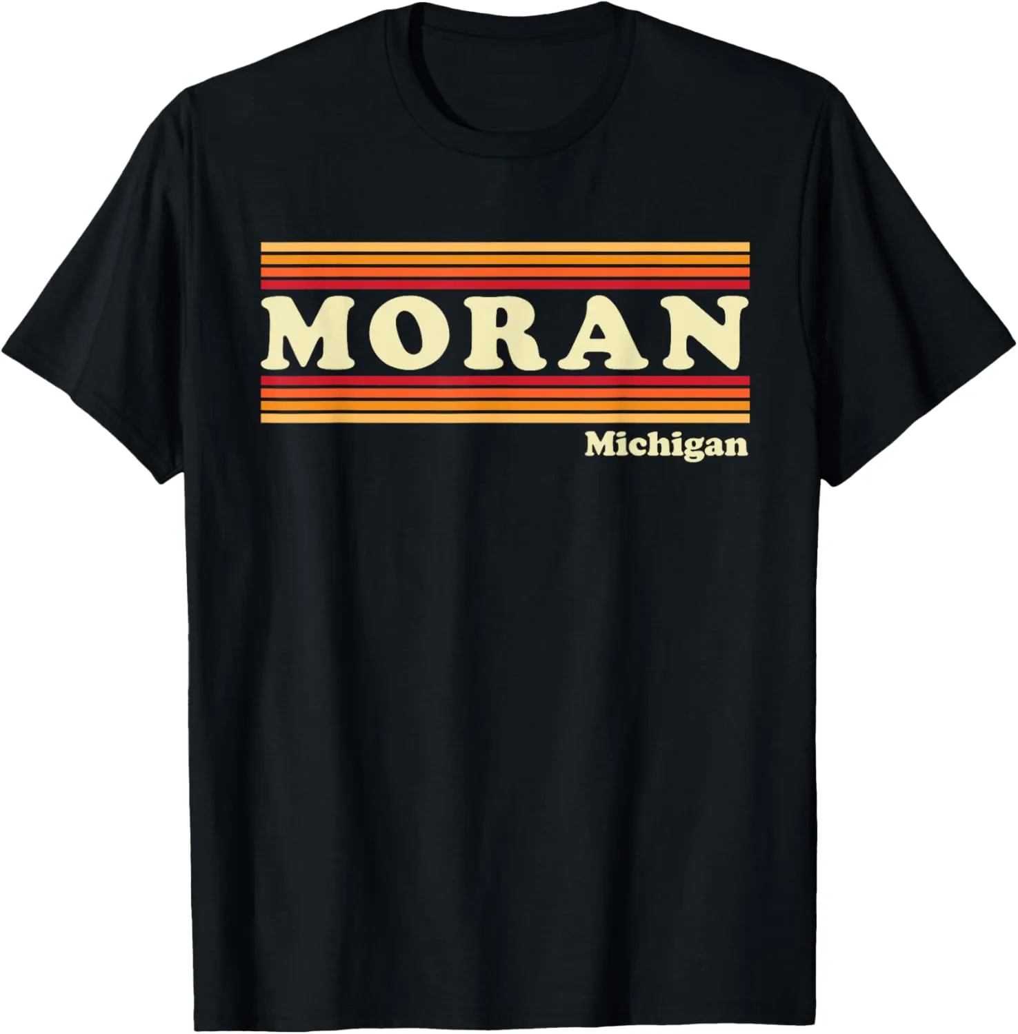 Vintage 1980s Graphic Style Moran, Michigan T-Shirt