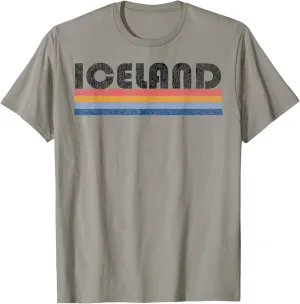 Vintage 1980s Style Iceland T-Shirt