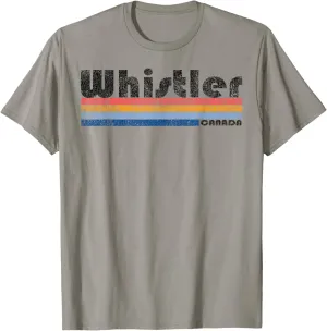 Vintage 1980s Style Whistler Canada T-Shirt T-Shirt
