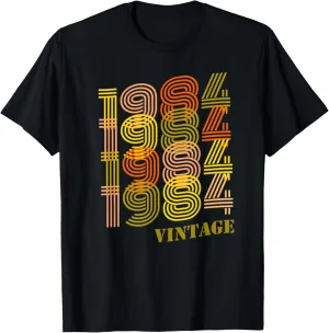 Vintage 1984 Retro Classic Style 39th Birthday Born In 1984 T-Shirt