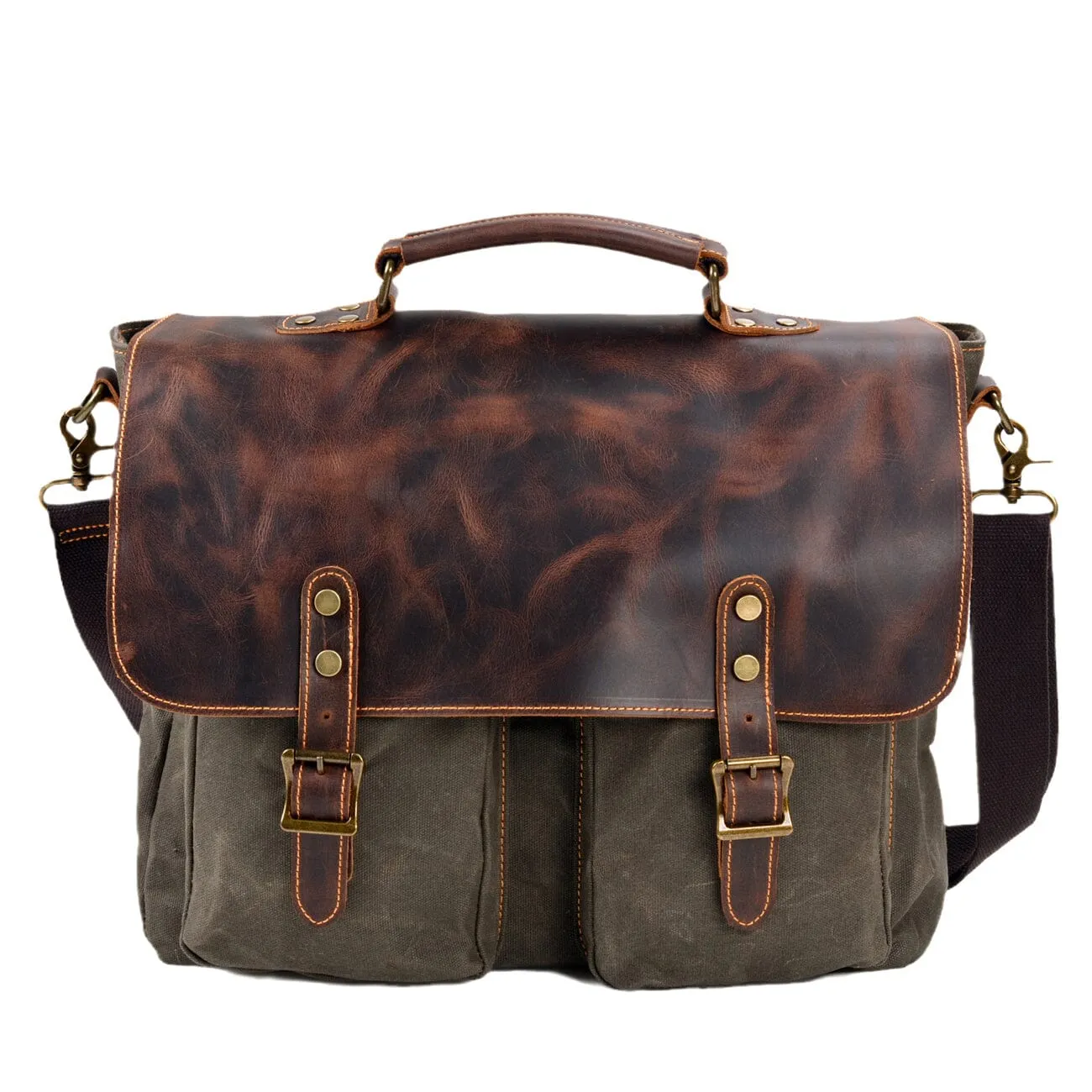 Vintage Canvas Messenger Bag | TULSA