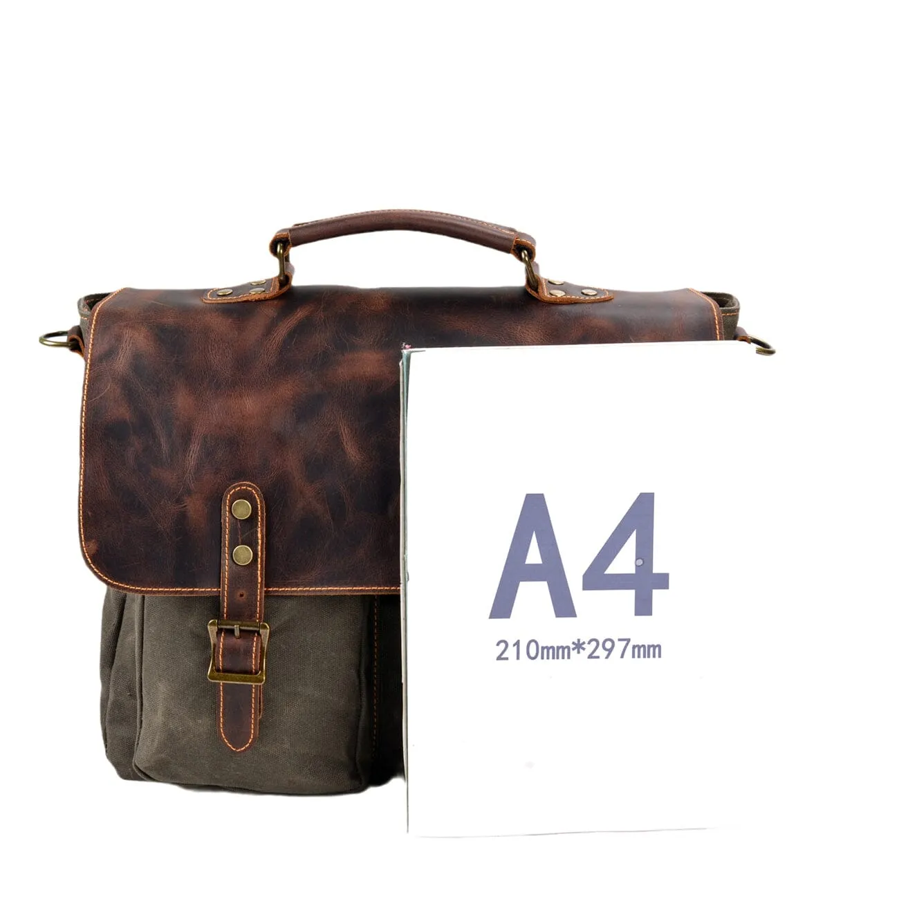 Vintage Canvas Messenger Bag | TULSA