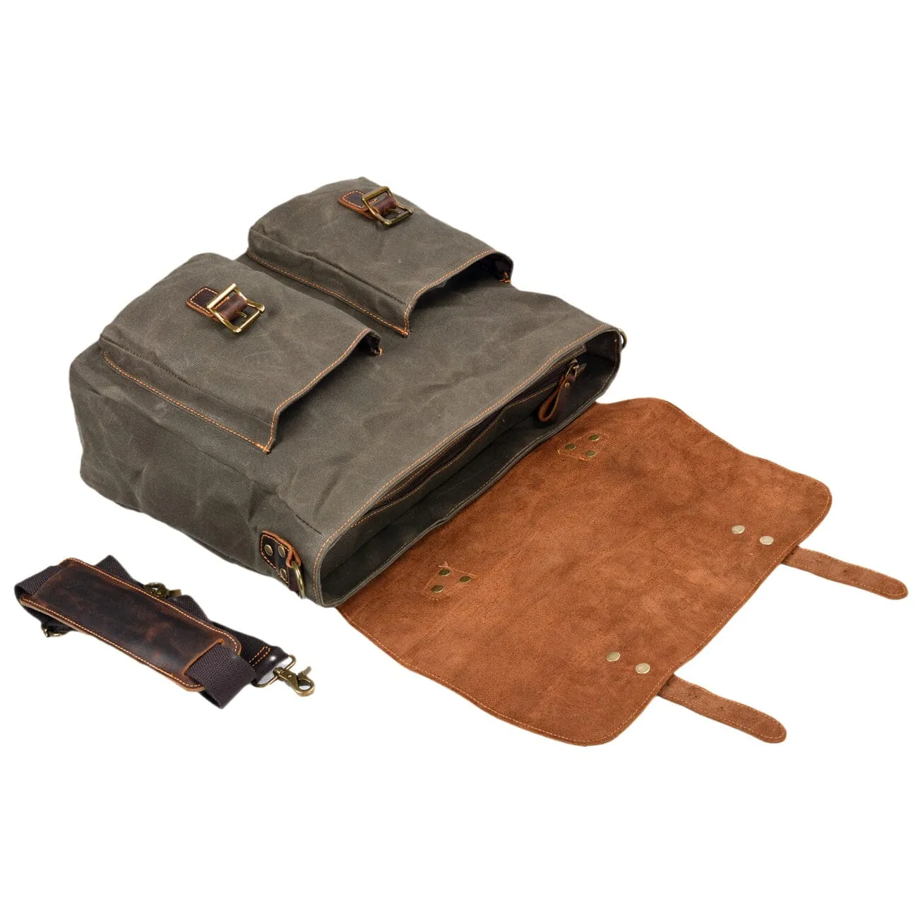 Vintage Canvas Messenger Bag | TULSA