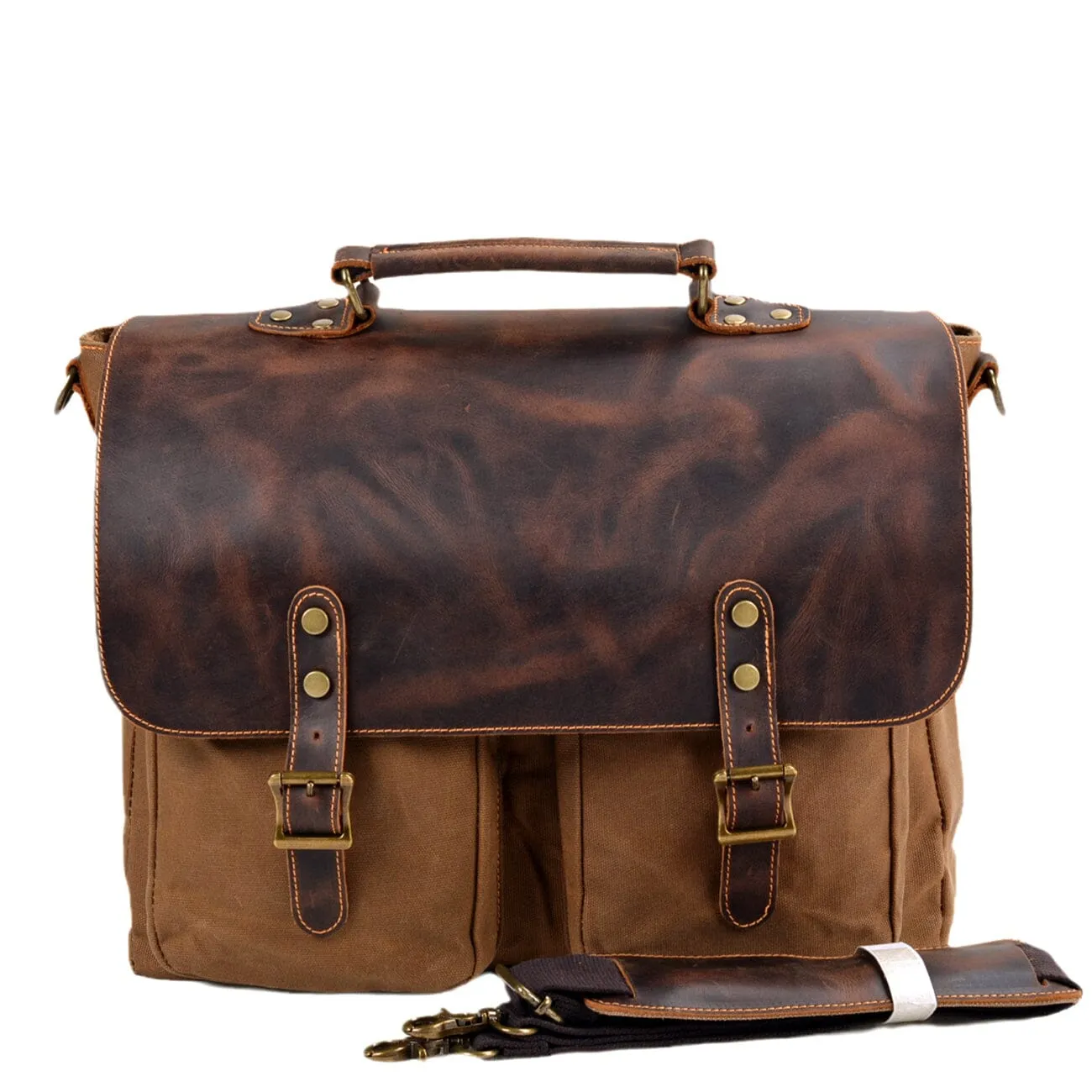 Vintage Canvas Messenger Bag | TULSA