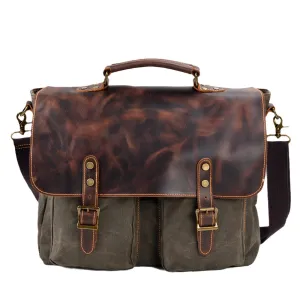 Vintage Canvas Messenger Bag | TULSA