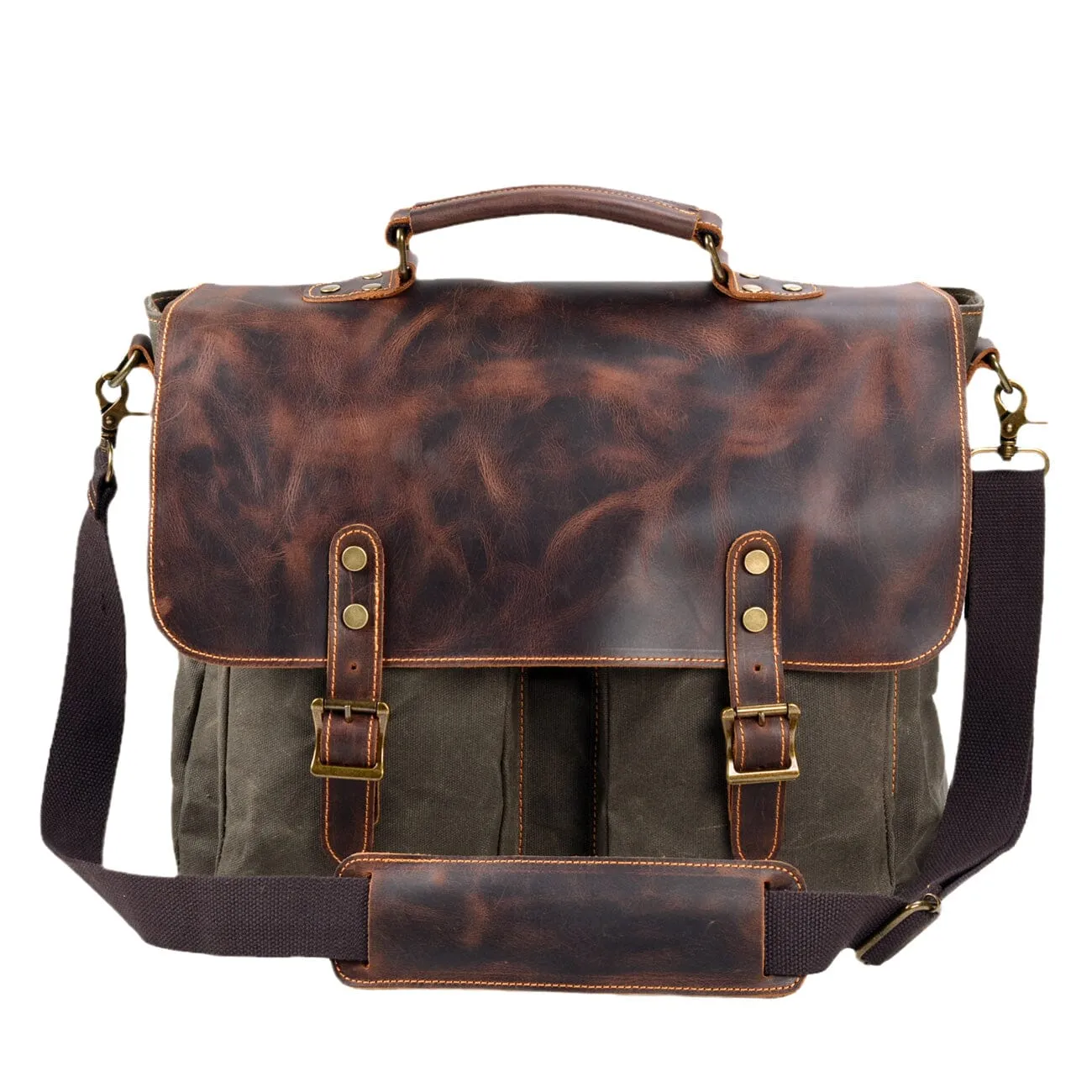 Vintage Canvas Messenger Bag | TULSA