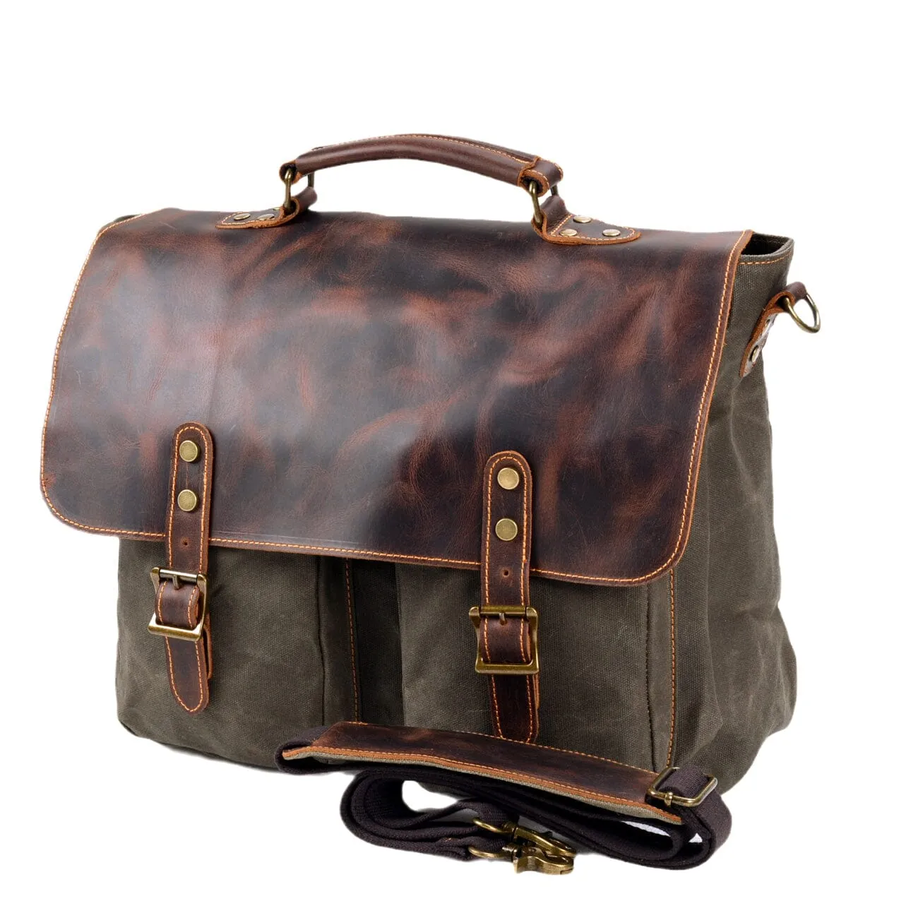 Vintage Canvas Messenger Bag | TULSA