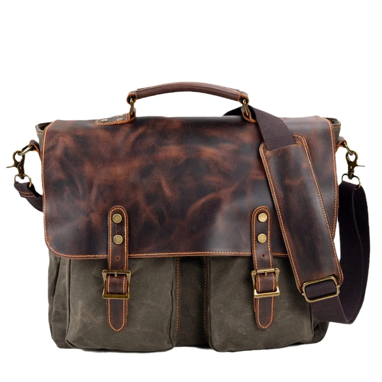 Vintage Canvas Messenger Bag | TULSA