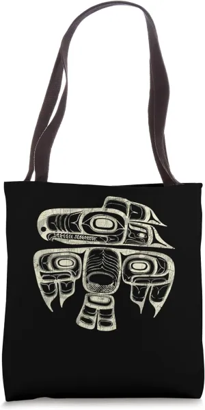 Vintage Haida Raven Native American, Raven Tlingit Men Women Tote Bag