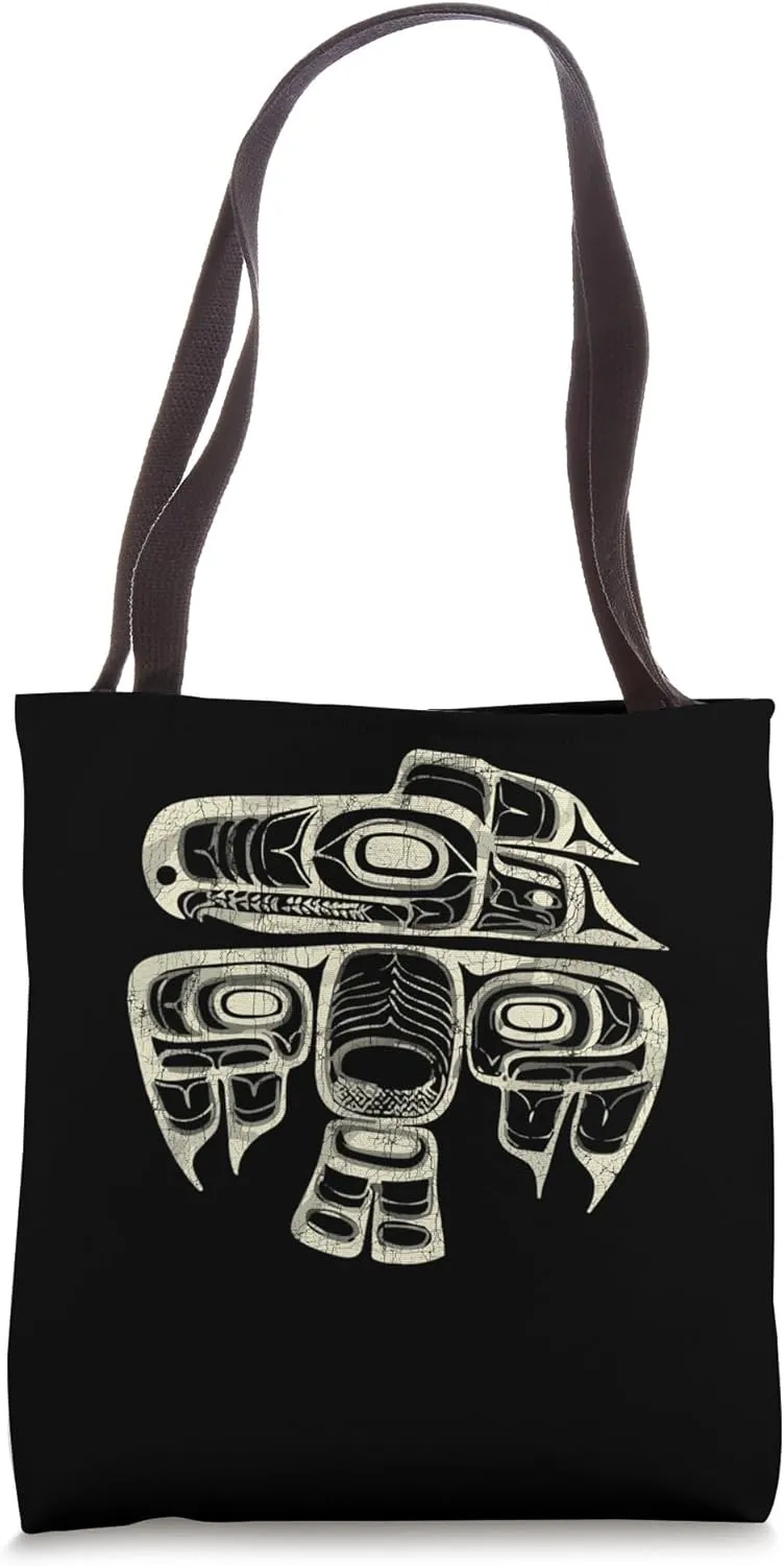 Vintage Haida Raven Native American, Raven Tlingit Men Women Tote Bag