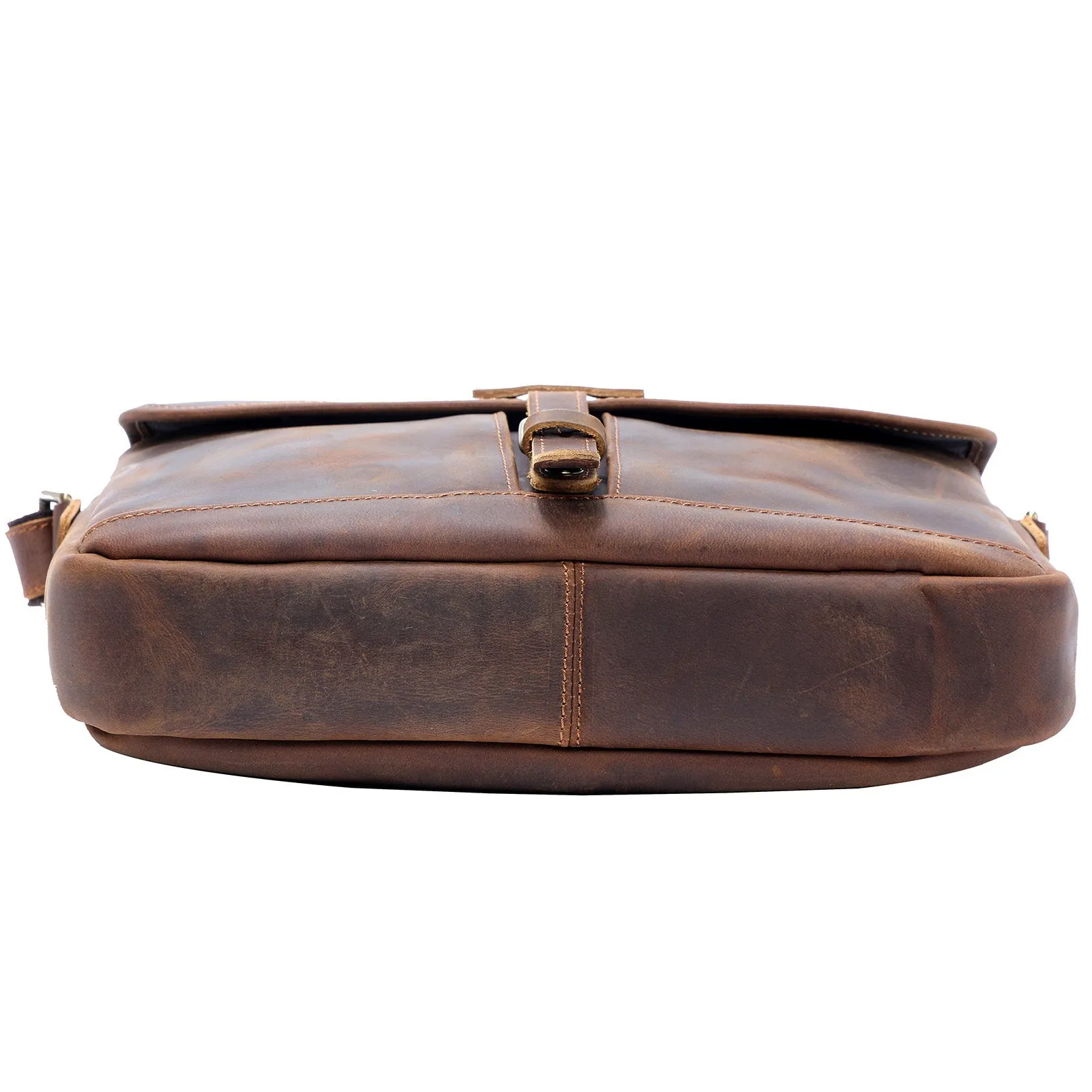 Vintage Leather Messenger Bag | MECHELEN