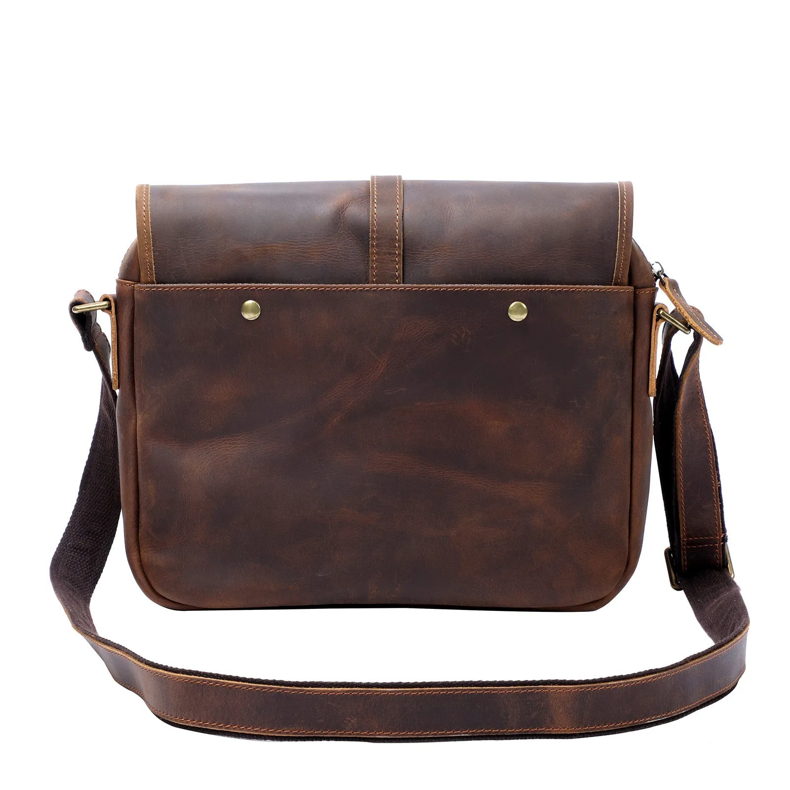 Vintage Leather Messenger Bag | MECHELEN
