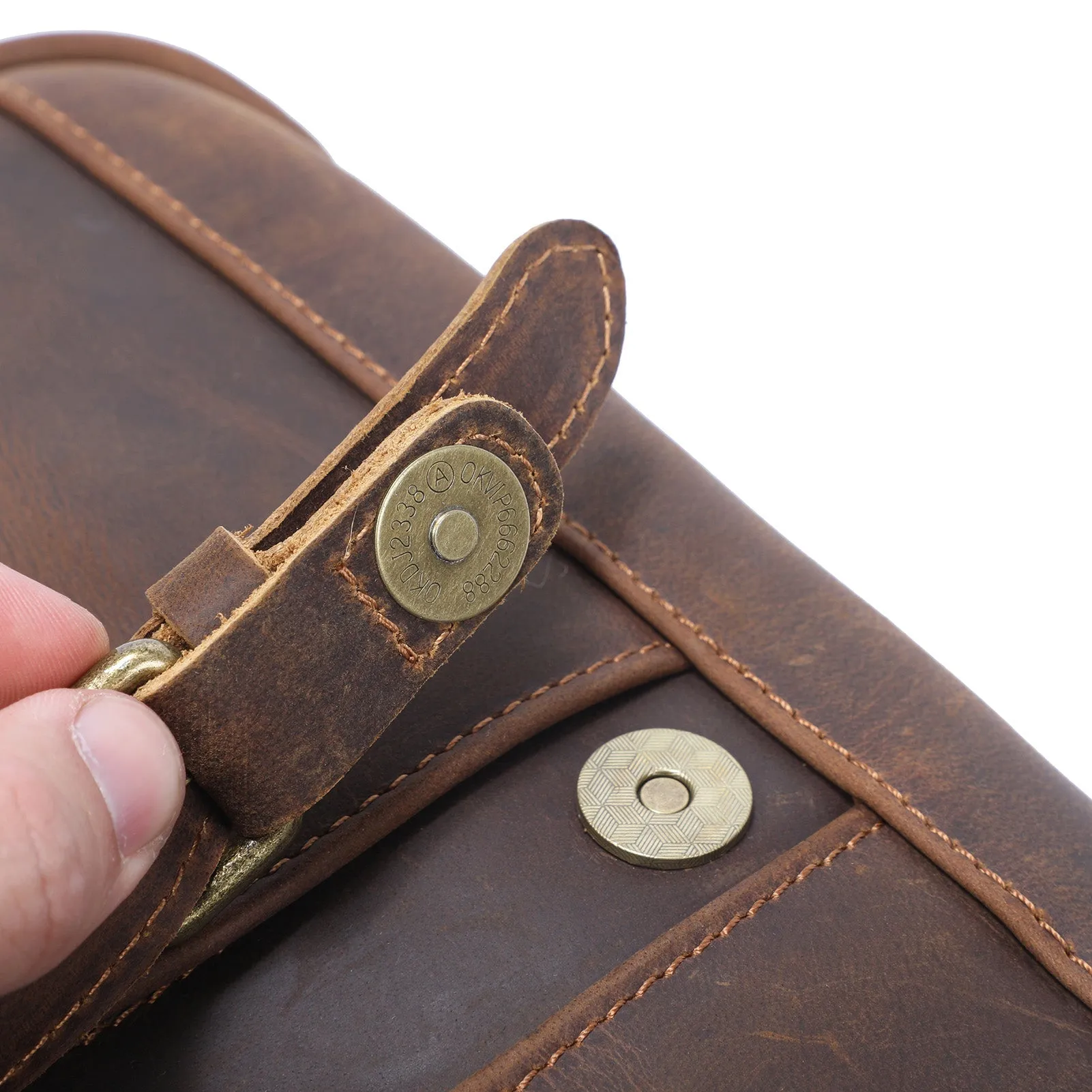 Vintage Leather Messenger Bag | MECHELEN