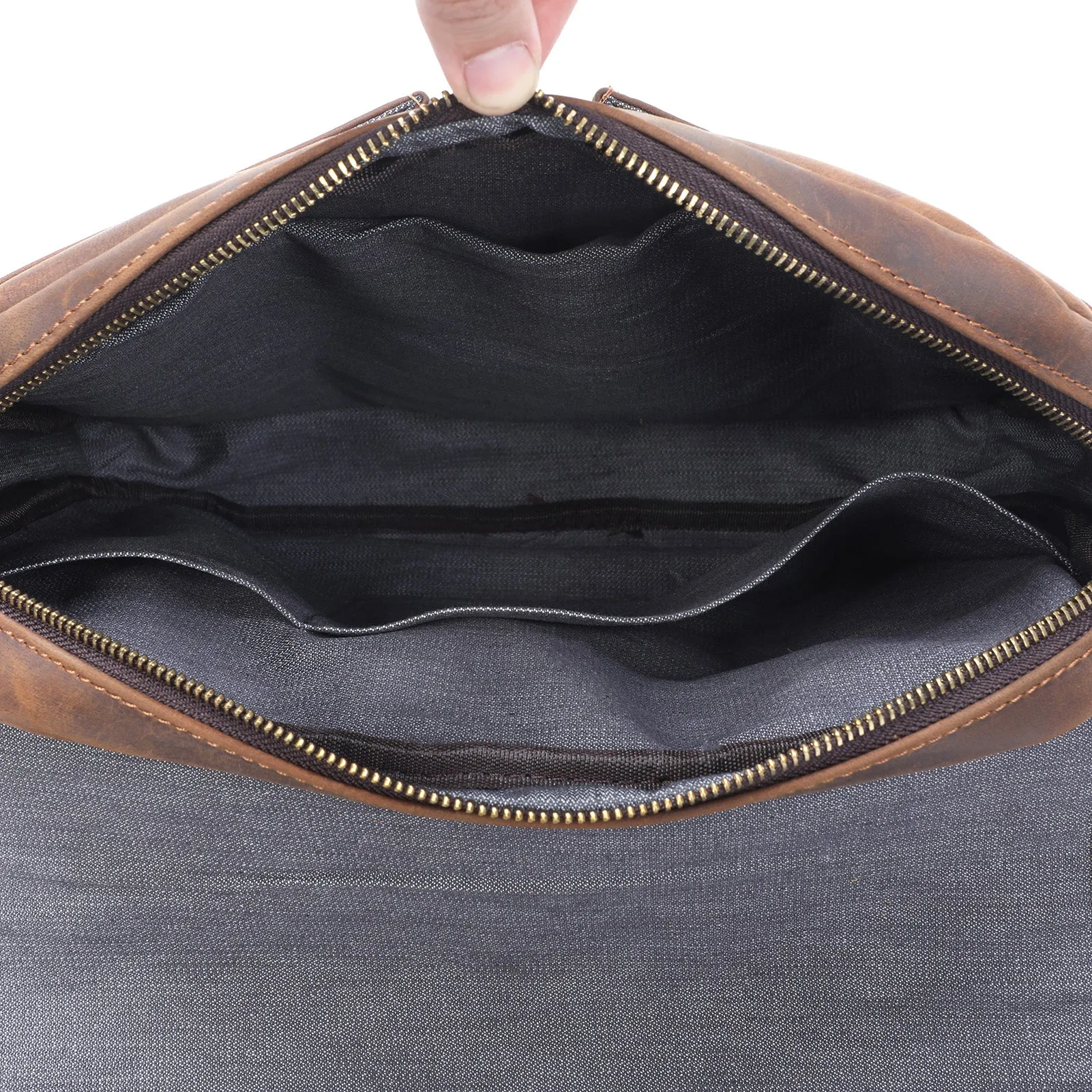 Vintage Leather Messenger Bag | MECHELEN