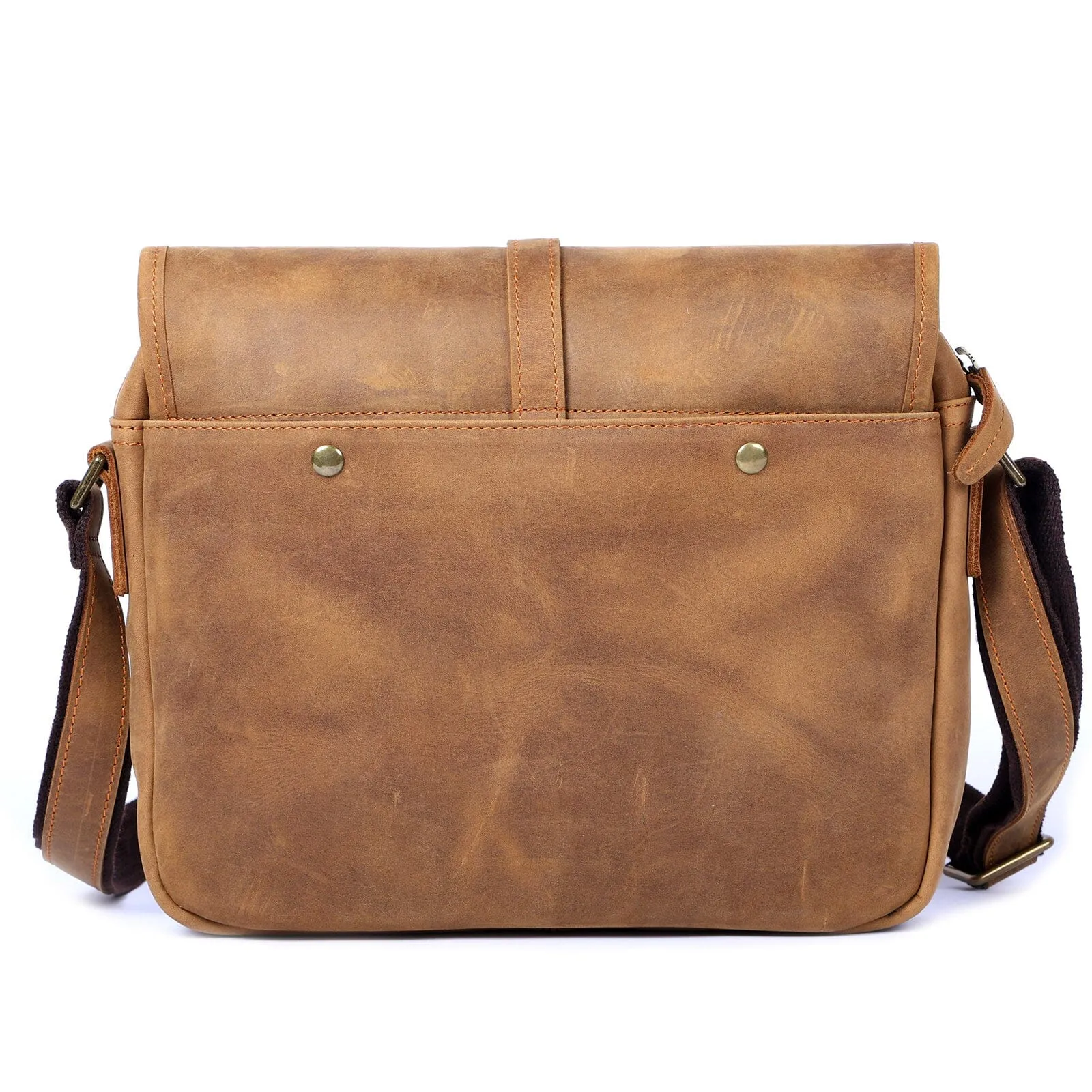 Vintage Leather Messenger Bag | MECHELEN
