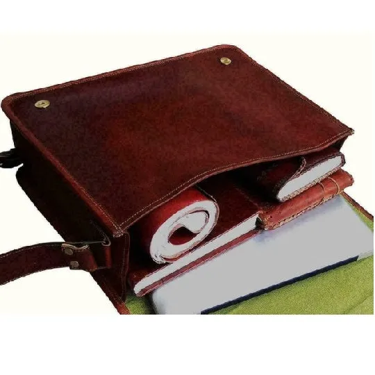 Vintage Leather Messenger Shoulder Bag