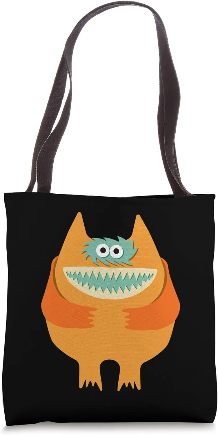 Vintage Nauga Stuffed Animal Cute Monster Throwback Tote Bag