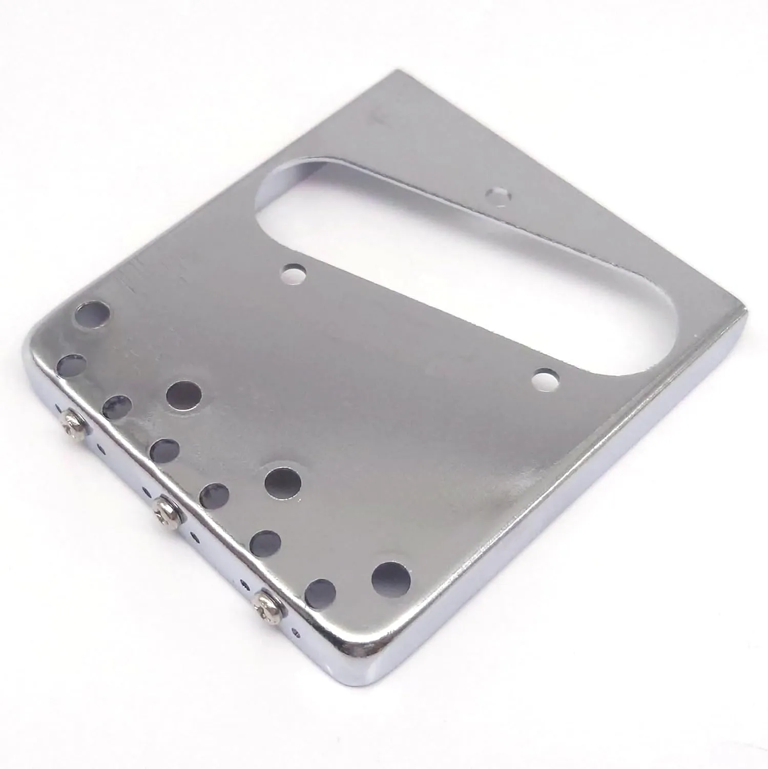 Vintage Style Guitar Bridge WTB 3 Compensated Brass Saddles Through Body for Tele Style Electric Guitar Replacement parts