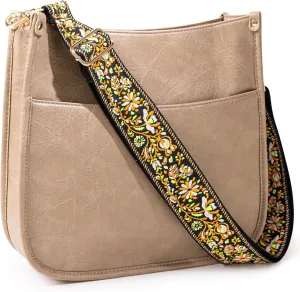 Viva Terry Vegan Leather Crossbody Fashion Shoulder Bag Purse with Adjustable Strap