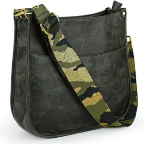 Viva Terry Vegan Leather Crossbody Fashion Shoulder Bag Purse with Adjustable Strap