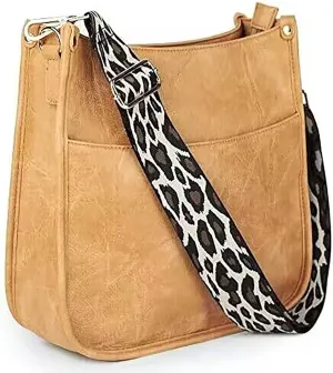 Viva Terry Vegan Leather Crossbody Fashion Shoulder Bag Purse with Adjustable Strap