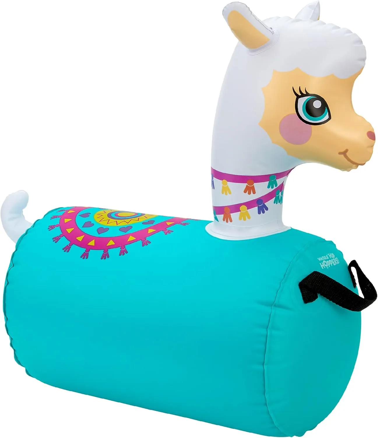 WADDLE Hip Hopper Inflatable Hopping Animal Bouncer Llama, Ages 2 and Up, Supports Up to 85 Pounds
