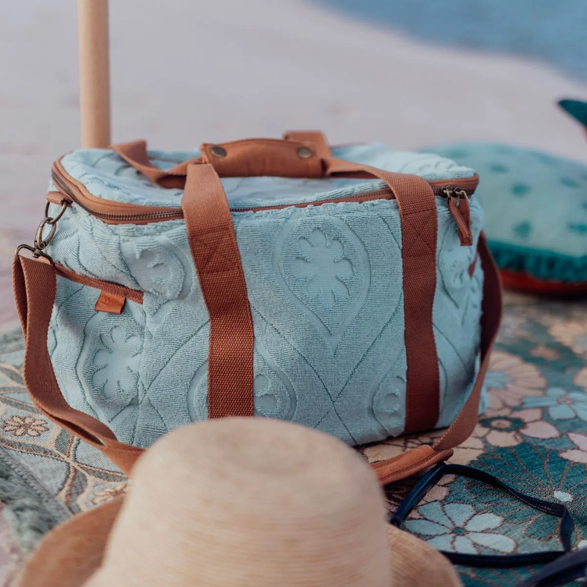 Wandering folk Daisy Cooler Bag Large - Peppermint