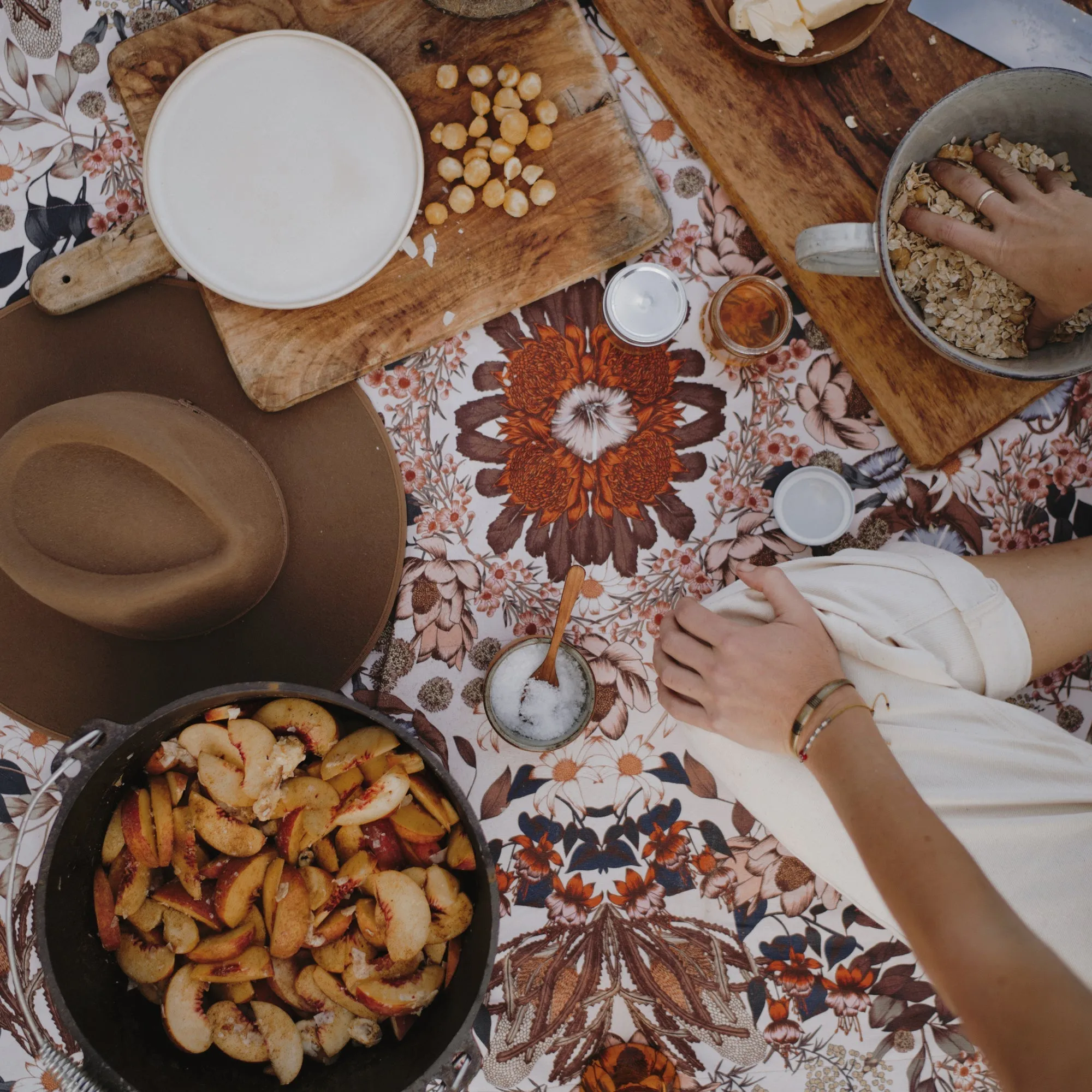 Wandering Folk Native Picnic Rug - Blossom