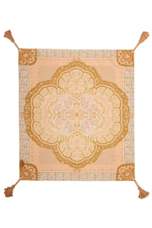 Wandering Folk Picnic Rug - Wild Peach