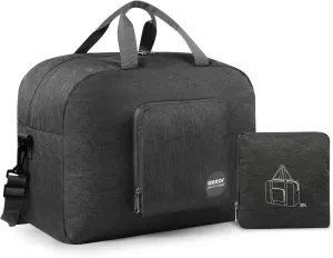 WANDF Foldable Travel Duffel Bag Luggage Sports Gym Water Resistant Nylon