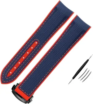 Watch Strap Rubber Strap Silicone Strap Universal Strap Buckle Strap Cowhide Strap Nylon Leather Silicone Strap Folding Buckle Strap Watch Strap Strap
