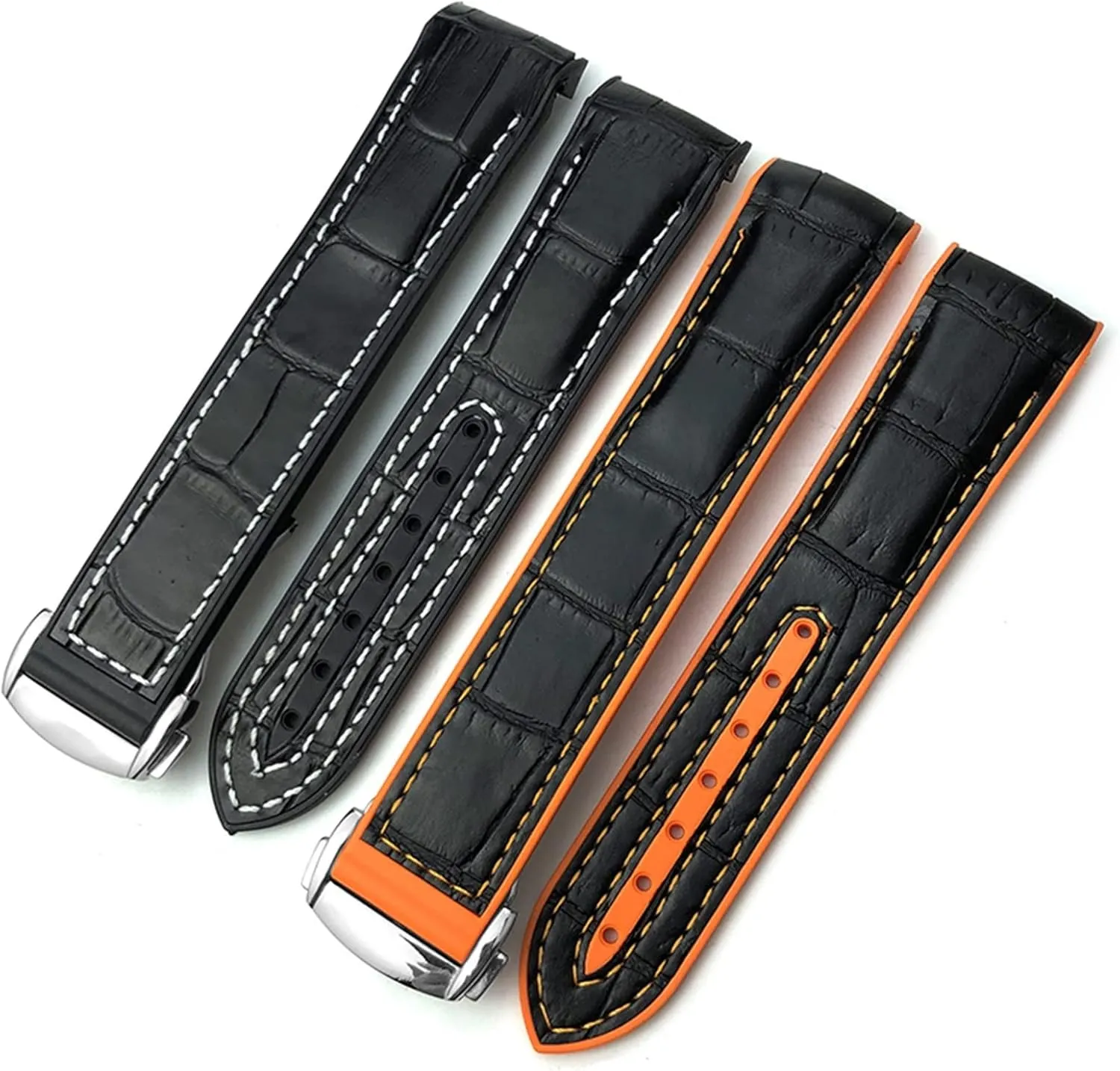 Watch Strap Rubber Strap Silicone Strap Universal Strap Buckle Strap Cowhide Strap Nylon Leather Silicone Strap Folding Buckle Strap Watch Strap Strap