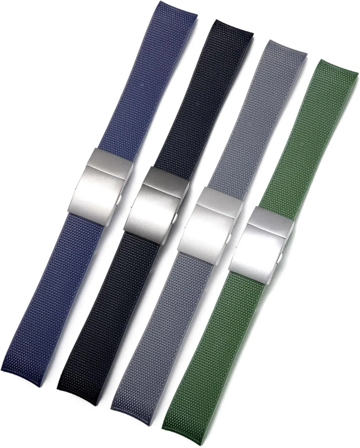 Watch Strap Rubber Strap Silicone Strap Universal Strap Buckle Strap Cowhide Strap Nylon Leather Silicone Strap Folding Buckle Strap Watch Strap Strap