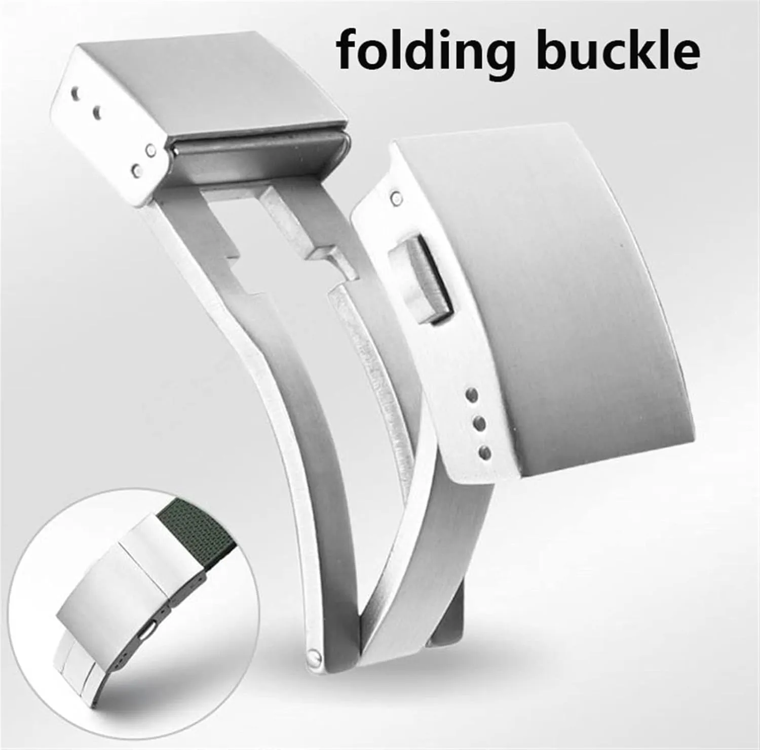Watch Strap Rubber Strap Silicone Strap Universal Strap Buckle Strap Cowhide Strap Nylon Leather Silicone Strap Folding Buckle Strap Watch Strap Strap