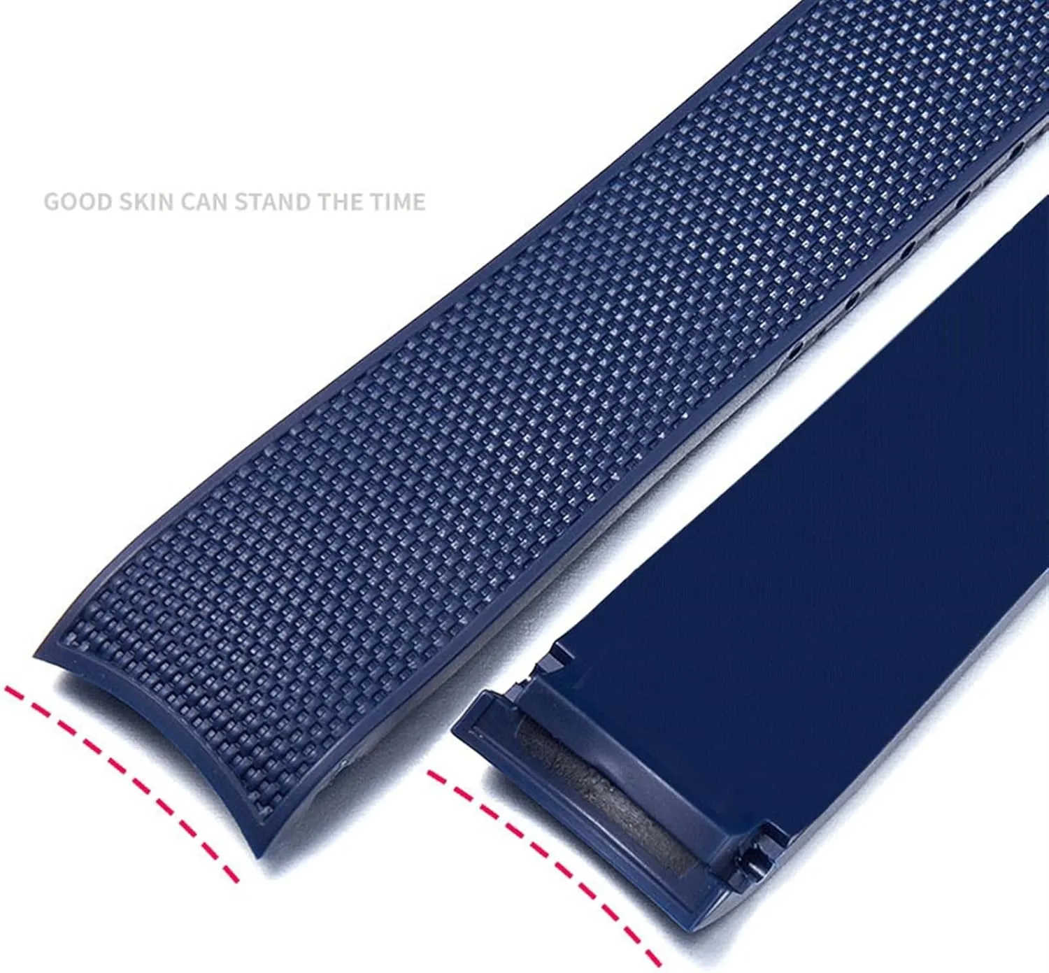 Watch Strap Rubber Strap Silicone Strap Universal Strap Buckle Strap Cowhide Strap Nylon Leather Silicone Strap Folding Buckle Strap Watch Strap Strap