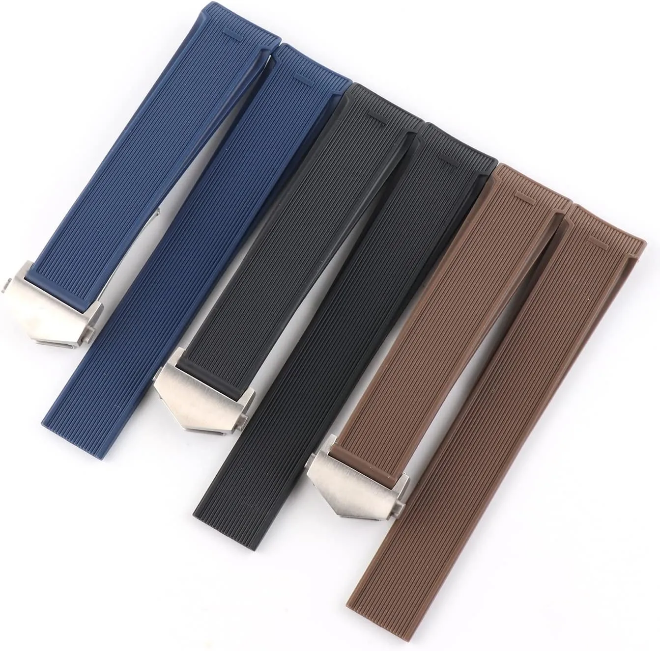Watch Strap Rubber Strap Silicone Strap Universal Strap Buckle Strap Cowhide Strap Nylon Leather Silicone Strap Folding Buckle Strap Watch Strap Strap