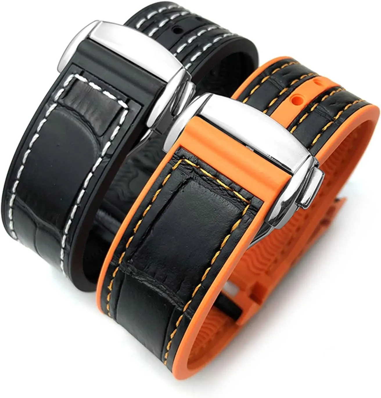 Watch Strap Rubber Strap Silicone Strap Universal Strap Buckle Strap Cowhide Strap Nylon Leather Silicone Strap Folding Buckle Strap Watch Strap Strap