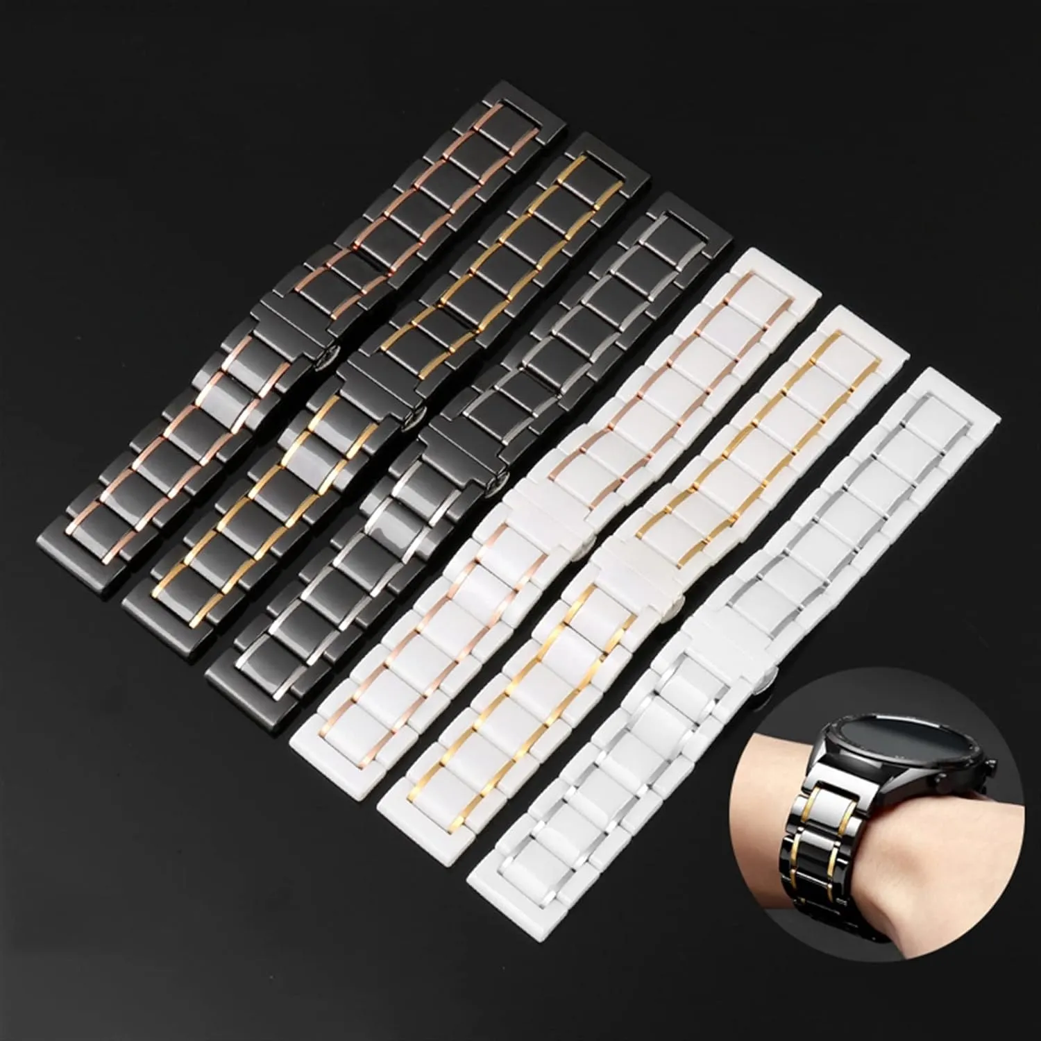 Watch Strap Rubber Strap Silicone Strap Universal Strap Buckle Strap Cowhide Strap Nylon Leather Silicone Strap Folding Buckle Strap Watch Strap Strap
