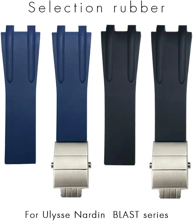 Watch Strap Rubber Strap Silicone Strap Universal Strap Buckle Strap Cowhide Strap Nylon Leather Silicone Strap Folding Buckle Strap Watch Strap Strap