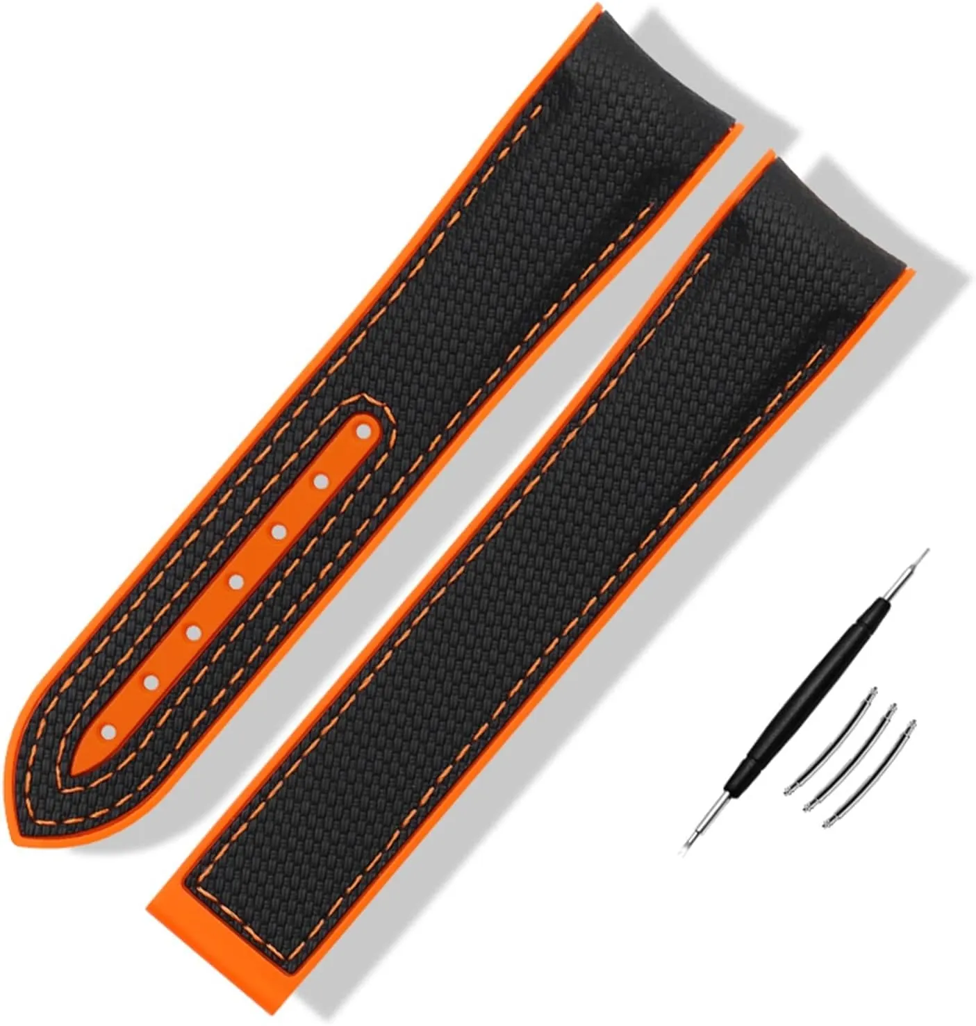 Watch Strap Rubber Strap Silicone Strap Universal Strap Buckle Strap Cowhide Strap Nylon Leather Silicone Strap Folding Buckle Strap Watch Strap Strap
