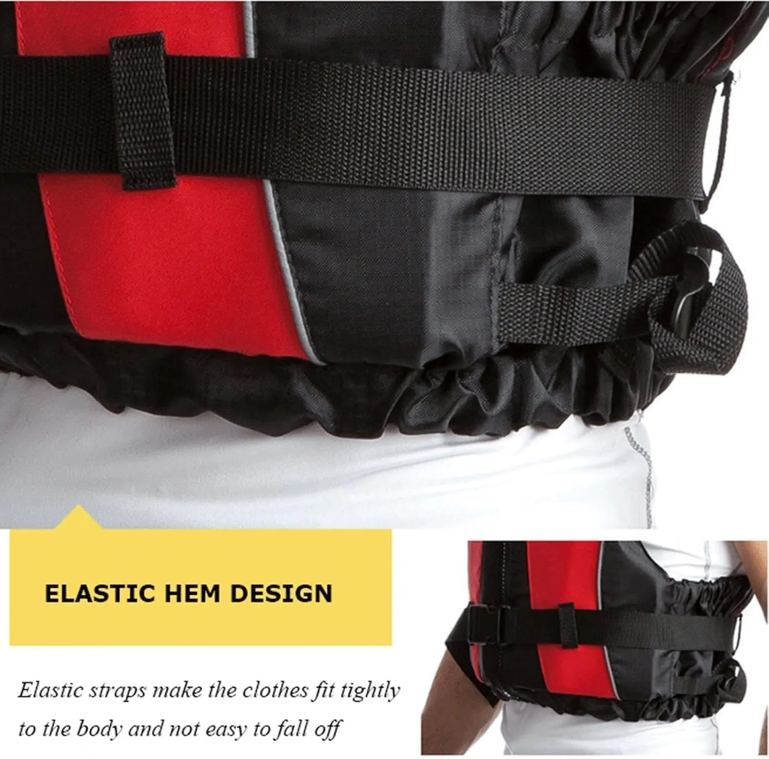 Water Kayaking Jacket for Adults, Life Jacket with Adjustable Safety Strap, Multifunction Kayak Life Jackets, for Men and Women Vest
